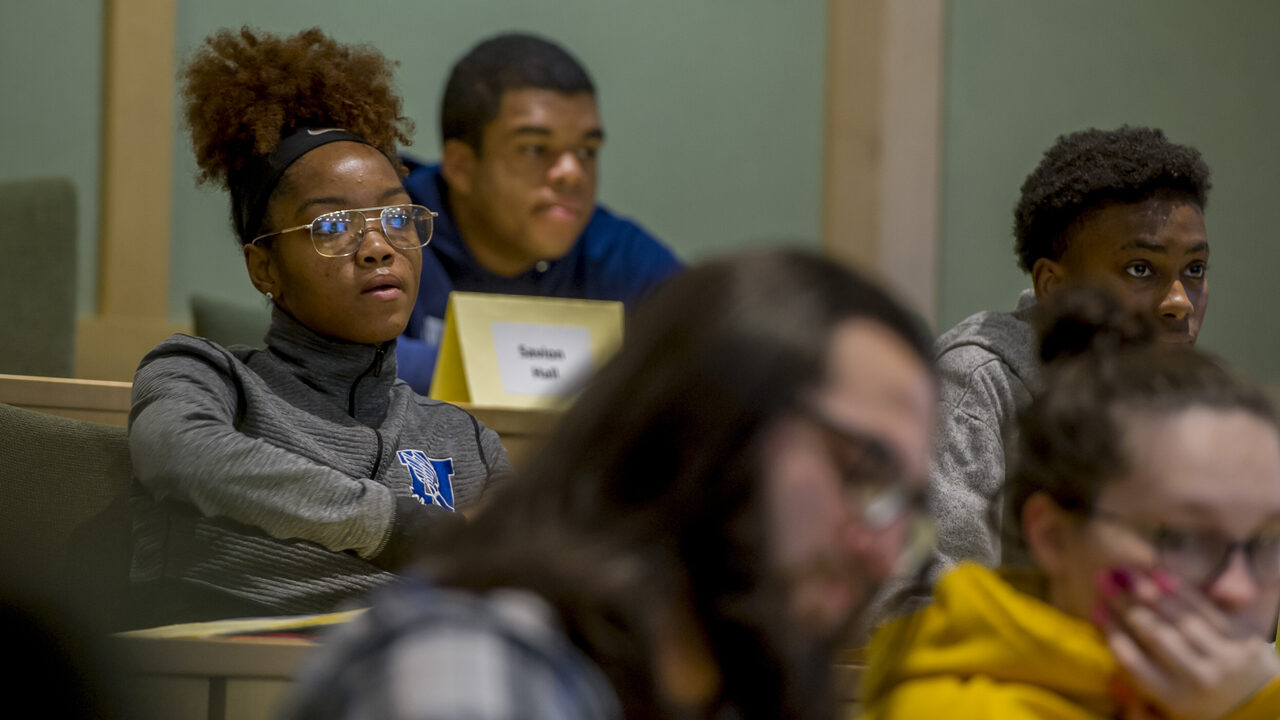 Students in a lecture hall