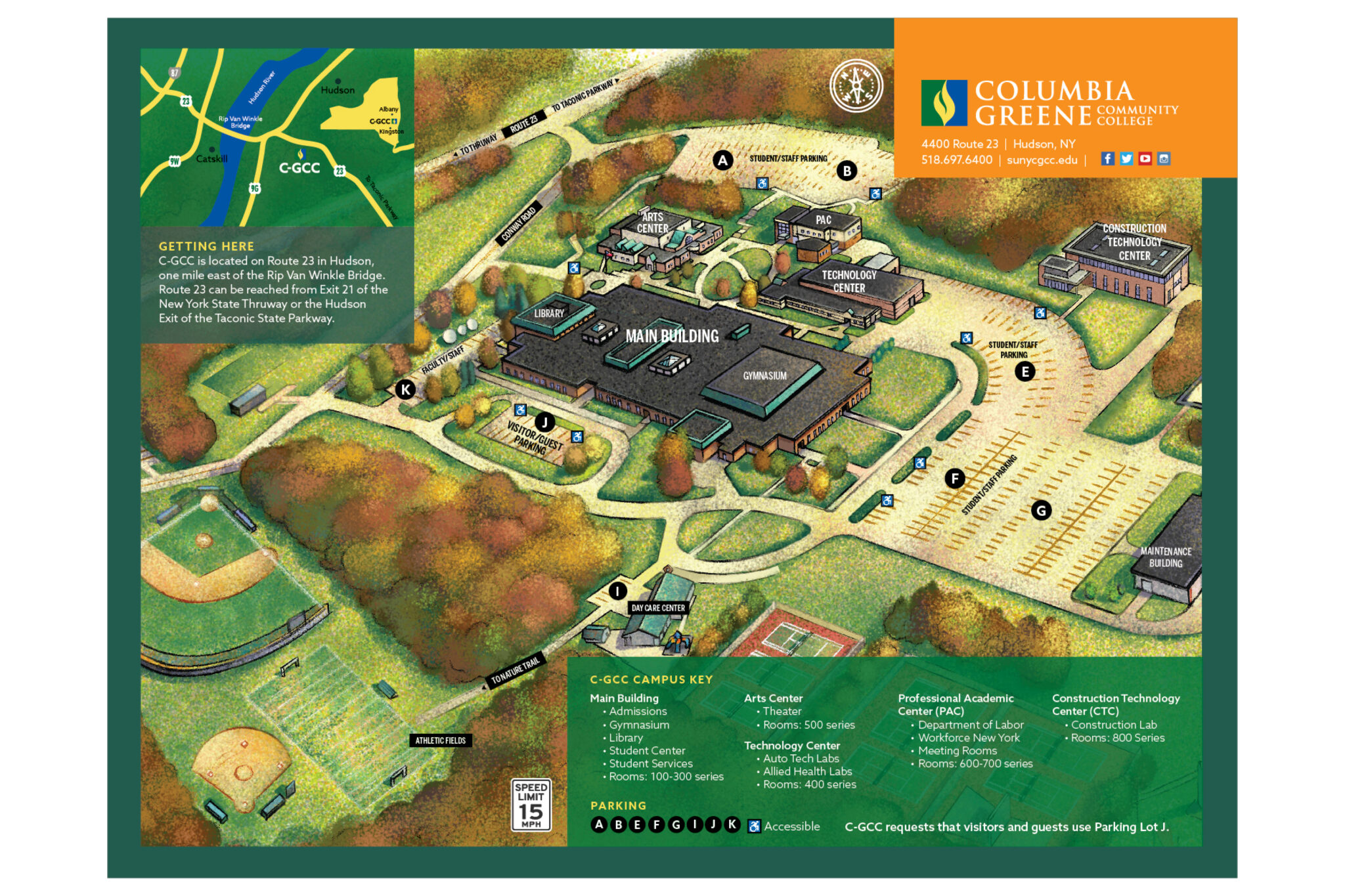 Campus Maps ColumbiaGreene Community College
