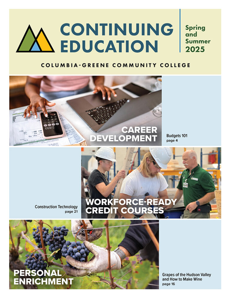 Continuing Education Catalog ColumbiaGreene Community College